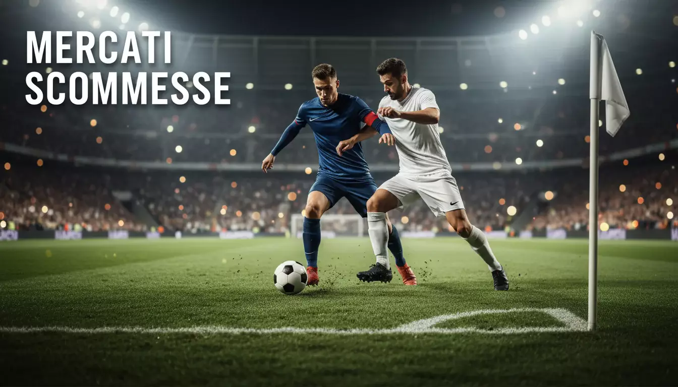 Tipi di scommesse calcio: guida ai mercati disponibili per il betting sportivo